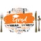 Big Dot of Happiness Orange Grad - Best is Yet to Come - Orange Graduation Party Round Table Decorations - Paper Chargers - Place Setting For 12
